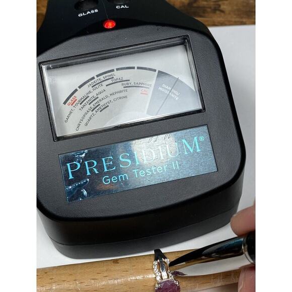 925 PTI India Sterling Silver Ruby Diamonds Ring 6.75 4.17g - Picture 15 of 15